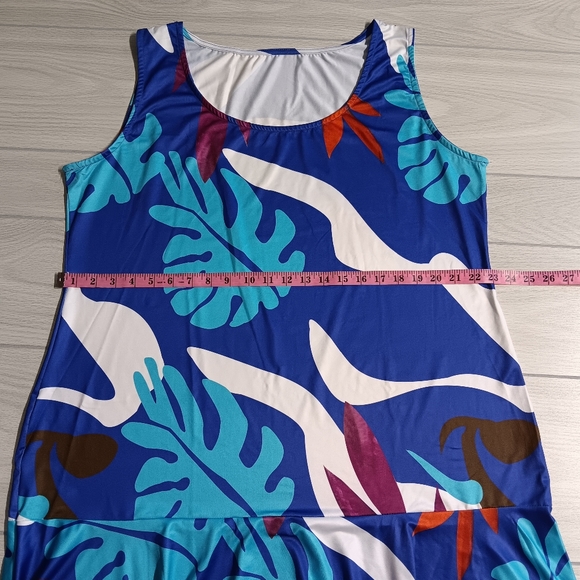 Women Fashion Graphic Printed Plus Size Ruffled Dress - Picture 7 of 16